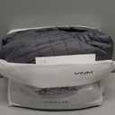 YnM 15lbs Weighted Blanket for Adults, Heavy Bed Throw Blanket with Cooling Glass Beads for All Season Use, Ideal for ~90lbs (48x72 Inches, Twin/Full, Dark Grey)