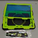 SEYMAC stock Case for Samsung Galaxy Tab A9+ Plus 11'', Full-Body Drop Protection Case with Screen Protector Pencil Holder [360 Rotating Hand Strap] &Stand, Green+Black