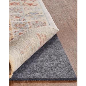 Veken Non Slip Cushioned Rug Pad Gripper 4 x 6 Ft, Felt and Silicone Backing, 1/4 inch Thick Carpet Liner for Hardwood Floors and Finishes, Under Area Rugs Anti Skid Mat, Keep Rugs Safe and in Place