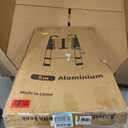 RIKADE Telescopic Ladder, 16.5FT Aluminum Telescoping Ladder with Stable Hook and Non-Slip Feet, Portable Extension Ladder for Household and Outdoor Working, Max Load 330lbs, Aluminum