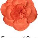 5 pack 10inch Orange Crepe Paper Flowers Paper Flower Decorations Wall Backdrop Flowers Handcrafted Flowers Party Wedding Crepe flowers For Nursey Baby Showers Birthday Photo Backdrop Bridal Shower