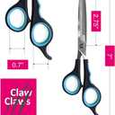 7 inch Thinning Scissors with 26-Teeth Stainless Steel Blades and Wave Style Handle for for Home Hair Cutting Shears