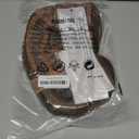 yuehong Long Dark Brown Women Wig Mullet Wig 70s 80s Rocker Wig Heavy Metal Style Cosplay Costume Wig with Necklace