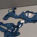 Avidlove Sexy Lingerie Set for Women Lace Bra and Panty Sets Underwire Push Up Lace Lingerie Set (Medium, Lake Blue)