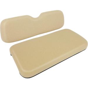 Replacement Seat Cushions for EZGO RXV Golf Cart, Dedicated for Front Seats, Buff, 2 Piece Set (RXV Buff)