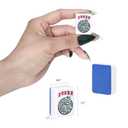 TIASUSAN American Mahjong Game Set, 166 Engraved Blue Tiles, Mahjong Bag and Entire Accessories, 4 Racks, Mahjong Tiles Set for Beginners