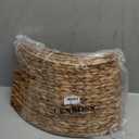 CENBOSS Rattan Christmas Tree Collar, Wicker Tree Skirt & Stand Base Cover (Brown Wash, 24 inch)