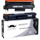 Moustache 2 Pack TN830XL with Chip Black Toner Cartridges, TN830BK TN-830XL TN830 XL BK Compatible for Brother HL-L2865DW DCP-L2640DW HL-L2400D HL-L2405W MFC-L2760DW MFC-L2820DW Printers