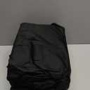 HolidayIdeas Black 8ft Rectangle Spandex Tablecloth 2 Pack Fitted Stretch Table Skirts 30x96 Inch, Ruffle Design Wrinkle-Free Polyester Table Cover for Banquets,Trade Shows, Parties, Events