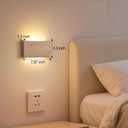 Wood Wall Sconce Indoor Wall Lights Hardwired 2 Pack Up and Down Wall Mount Light for Living Room Bedroom Hallway Lightswall sconces Set of Twoled Lights for BedLight for Bedroom