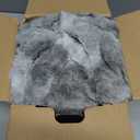 Ultra Soft Faux Rabbit Fur Throw Blanket, Cozy Fuzzy Blanket for Couch Bed, Plush Warm Decor Gifts, Luxury Thick Fluffy Blanket for Women, 50x60 inches, Tie-Dyed in Gray