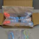 2 Sets Snorkeling Gear for Kids, Kids Snorkel Set for Ages 6-14, Dry Top Snorkel Mask Set for Youth Boys Girls Junior, Tempered Glass Diving Swimming Mask Goggles (Z-2Set(Blue yellow+Blue blue))