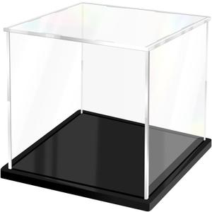 Acrylic Display Case for Collectibles Assemble Clear Acrylic Boxes for Display Thickened Glass Case for Lego Figures Doll Hobby Toys (5.9x5.9x5.9 inch; 15x15x15 cm)