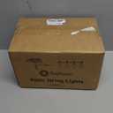 Brightech Ambience Pro Solar Powered Outdoor String Lights -27 ft Commercial Grade Waterproof Edison Patio Lights, Shatterproof LED String Lights for Outside, Porch - 12 Bulbs, 1W Soft White