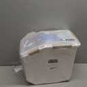 HANAMYA 10 Liter / 20 lbs Rice Storage Container with Measuring Cup, BPA free, For Rice | Grain | Pet Food | Flour, 1 count, White