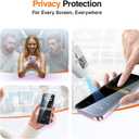 SMARTDEVIL 2 Pack Privacy Screen Protector for iPhone 17, Anti-Spy Tempered Glass Film, 9H Hardness Military Grade Shatterproof, Easy to Install, Auto Bubble-Free and Dust-Free Box, Case Friendly