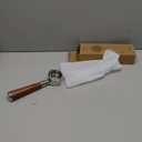 51mm Bottomless Portafilter 2 Ears for Delonghi Stilosa ECP3420/EC155/BCO430/EC260,Stainless Steel Filter Basket and Walnut Handle