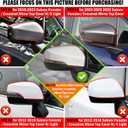 Yumzeco 1PC Compatible with Subaru Mirror Cover Forester 2019-2023/Crosstrek 2018-2023, Passenger Side Subaru Forester Mirror Cap W/Light Clip-on Replacement Replace for 91059FL020-Right Glossy Black