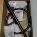 Matte Black Bathroom Accessories Set, KLJKPA 4 Pieces Bathroom Hardware Set, 24 inch Towel Bar, Towel Racks for Bathroom, Robe Towel Hooks, Toilet Paper Holder Wall Mounted