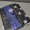 Embroidery Stars Thin Blue Line Police American flag 3x5 Heavy Duty Honoring Law Enforcement Officers FlagsUV Protected Fade Embroidered Blue Striped American Flag Outdoor Super Durable