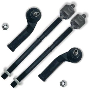 ES800954 ES800955 EV800898 4PCS Front Outer Inner Tie Rod End Link Fit for Ford 2013 2014 2015 2016 2017 2018 C-Max/Escape, 14-18 Transit Connect, 2012-18 Focus