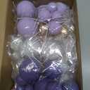 ASTARON 32 Pcs Ball Cake Topper Decorations Mini Balloons Cake Topper Sticks Foam Balls Cake Picks Cake Topper Balls Cake Decorations for Wedding Party Birthday Cake Decorating (Purple Gold)