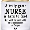Nurse Gifts for Women Nurse Practitioner Gifts 7 OZ Lavender Scented Candles School Student Nurse Graduation Gift Funny Retirement Bulk Presents Eco-Friendly Long Lasting Natural Soy Max Candle (Great Nurse White)