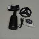 Auto Face Tracking Tripod 360 Rotating Cell Phone Photo and Video Kits Stand, No App, Camera Stand with Remote and Gesture Control, Rechargeable Smart Shooting Stand for Live Recording TiktokBlack