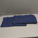 Kevin Textile Pack of 2 Decorative Outdoor Waterproof Throw Pillow Covers Checkered Lumbar Pillowcases Classic Cushion Cases for Patio Couch Bench 12 x 20 Inch Blue