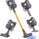 Tsomtto Kids Vacuum that Really Works, 3-in-1 Kids Cleaning Toy Set for 3 4 5 6 7+ Year Old Toddler Pretend Play Toys Vacuum Cleaner with Real Suction Birthday for Boys Girls Ages 3-5 4-8