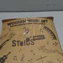 Stoie's Wooden Toddler Musical Instruments with Drum, Hand Bells, Flute, Maracas, Castanet, Tamburine, for Babies and Kids, Eco Friendly Montessori Educational Toy