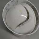 Umbra 1.25 Gallon Mini Waste Can with Removable Swing-Top Lid - Small Garbage Bin for Kitchen, Bathroom, Bedroom, Office - Compact Trash Can Fit Under Tables & Counters - White Marble