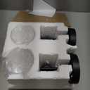 Zarbitta Set of 2 Wall Sconces for Bathroom,Black Modern Vanity Lights with Clear Glass Shade,Bathroom Wall Lamp for Mirror Kitchen Living Room Hallway Cabinet Porch