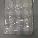 Joyfol Day Buffalo Plaid Easter Tablecloth, Bunny Waterproof Rectangle Table Cloth, Blue Flowers Washable Table Cover for Spring Dining Party Decor (84 X 60 Inch), Grey Checkered