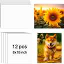 12 Pcs Sublimation Photo Blanks 8 x 10 Inch sublimation metal sign blanks Aluminum Photo Sign Blank Photo DIY Sign Wall Frame Poster for Living Room Bedroom