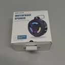 EBODA Bluetooth Shower Speaker, Portable Bluetooth Speakers, IP67 Waterproof Wireless Speaker with LED Light, Floating, 2000mAh, True Wireless Stereo for Kayak, Beach, Gifts for unisex - Black