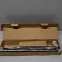 5/8 Diameter Curtain Rods 30-90 Inch, for 30-84 Inch Windows, Adjustable Splicing Black Curtain Rods for Windows with Brackets, Window Rod Long Small Curtains Rod