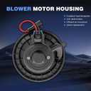 AC Heater Blower Motor with Fan Compatible with Cadillac Escalade, 2007 2008 2009 2010 2011 2012 2013 2014 Chevy Silverado Suburban Avalanche Tahoe, GMC Sierra Yukon 1500 2500 Replace# 700164