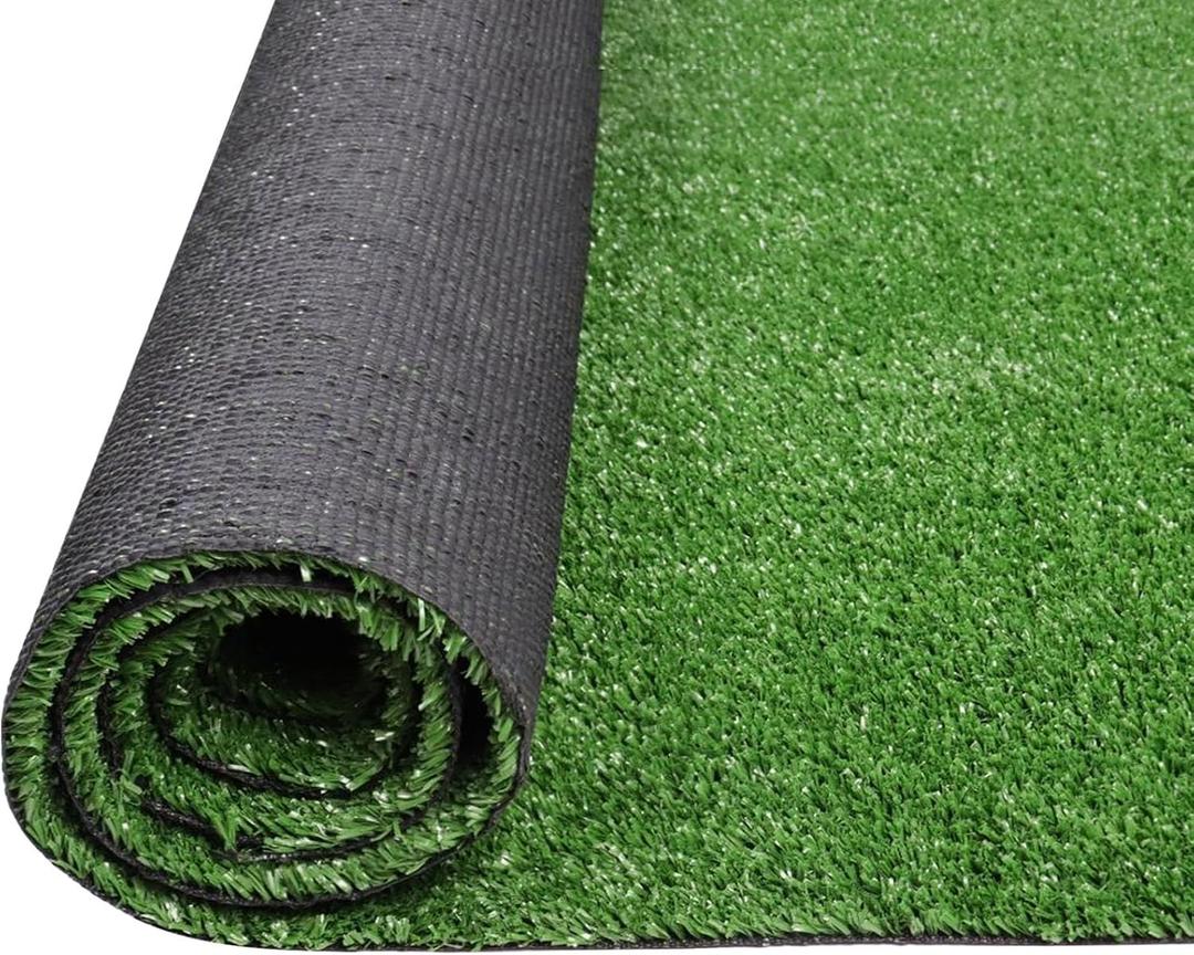 Artificial Grass Door Mat Lawn Pet Turf 4' x 6', Synthetic Faux Grass Carpet with Drainage Holes, 0.4" Pile, Customized Fake Turf Rug for Entryway Garden Backyard Patio Balcony