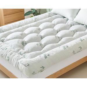 5 Inch Memory Foam Mattress Topper King Size, Breathable Viscose Made from Bamboo Pillow Top Mattress Pad Cover, Ultra Soft Bed Topper with 2000 GSM Foam Filling for Pain Relief, White,78x80x5 in