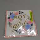 Gender Reveal Balloon Pop Ideas, 2pcs 36" Jumbo Black Baby Boy or Girl Balloons, with Blue Pink Confetti for Revelacion 