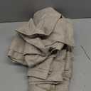 jinchan Taupe Linen Blend Curtains 90 inch Length 2 Panels for Bedroom Living Room, Light Filtering 50 inch Wide Farmhouse Drapes with Rod Pocket Back Tab(50W x 90L, Taupe)