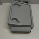 DMI Walker Tray, Rollator Tray, Mobility and Walker Accessory Tray Table Fits Most Standard Walkers, Folding with Two Cup Holders and Tool Free Assembly, 16 x 11.8 inch (Gray)