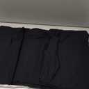 MooMee Bedding Duvet Cover Set 100% Washed Cotton Linen Like Textured Breathable Durable Soft Comfy (Solid Black, Queen 90"x90")