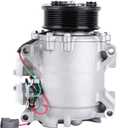Air Conditioner A/C Compressor Replacement for 38810RBBA01, 38810-RBB-A01CO 10849T PAG100 7 Pulley Grooves 110 Pulley Diameter (mm) HS110 120 ml Compatible with Acura TSX 2004-2008