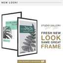 MCS Studio Gallery 27x40 Matted Poster Frame with 24x36 Picture Display, Black Woodgrain Engineered Wood Vertical & Horizontal Wall Hanging Large Picture Frame for Photos, Posters & Art Prints (1-Pack)