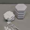 Hexagon Lights, Minimalist White Touch Night Light, Center Touch-Sensitive Wall Panels, Hex Light with USB-Power for Autism, Game Room Decor, Party (6) (3.92 inches)