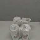 4 Pcs Christmas Highball Glasses 15oz Classic Gold-rimmed Whimsical Holiday Glasses Christmas Dinnerware for Beverage Sparkling Wine and Champagne Ideal for Holiday Hosting Celebrations