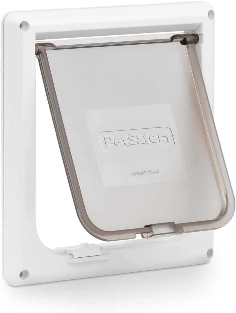 PetSafe Interior 2-Way Locking Cat Door - Allows Convenient Movement Between Rooms & Minimizes Scratching - Tinted Durable Plastic Privacy Door for Feeder & Litter Box (2x8x9 Inches (Pack of 1))