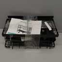 2-Tier Kitchen Sink Caddy Organizer, Sponge and Brush Holder w/ Divider, Rotating Drain Spout, Countertop Storage Rack